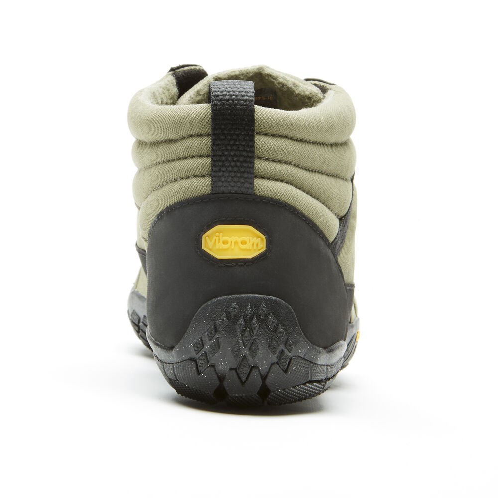 Zapatos Descalzos Hombre Verde Oliva - FiveFingers V-Trek Insulated - FLVUWX-173